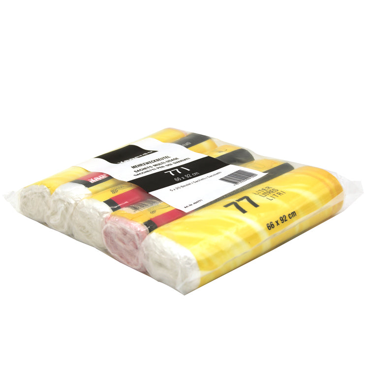 Mehrzweckbeutel transp. /77L Rolle à 20 Sack,HDPE,9my PP-Band,660x920mm, Venardo