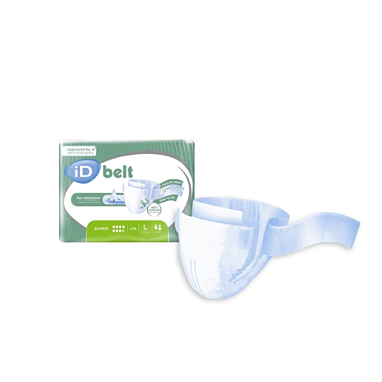 iD Belt Super L 14 Stk / Beutel Grün 2400ml Taillenumfang 95-135 cm