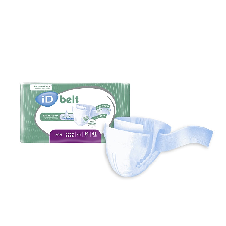 iD Belt Maxi M 14 Stk / Beutel Violet 2900 ml Taillenumfang 70-115 cm