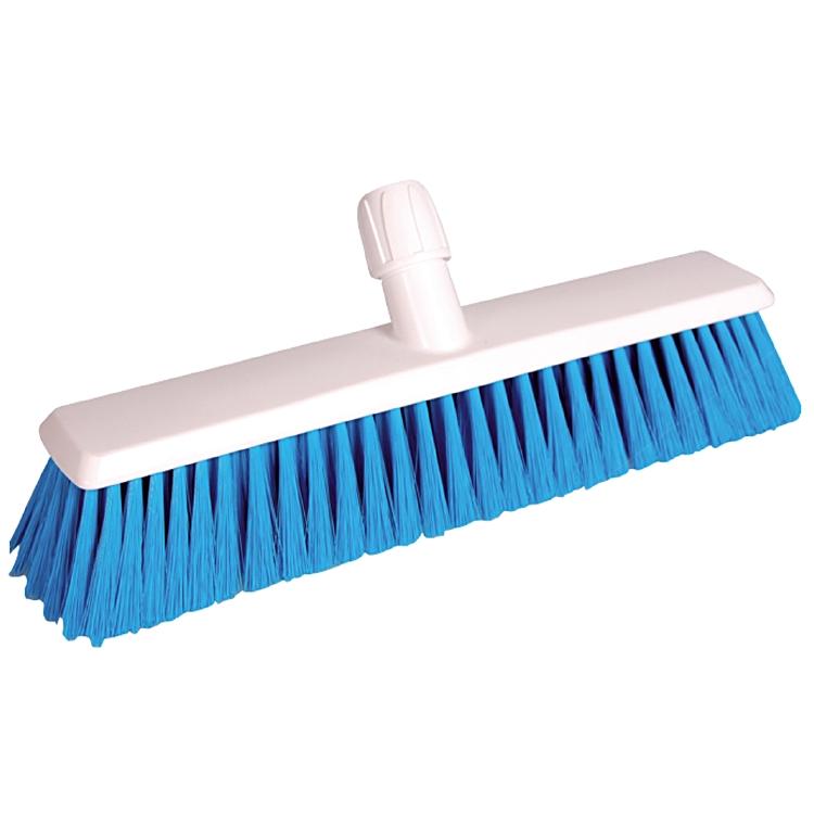 Hygienebesen 40 cm, blau Körper: PP weiss, Besatz: Polyester 0.25 mm (weich)
