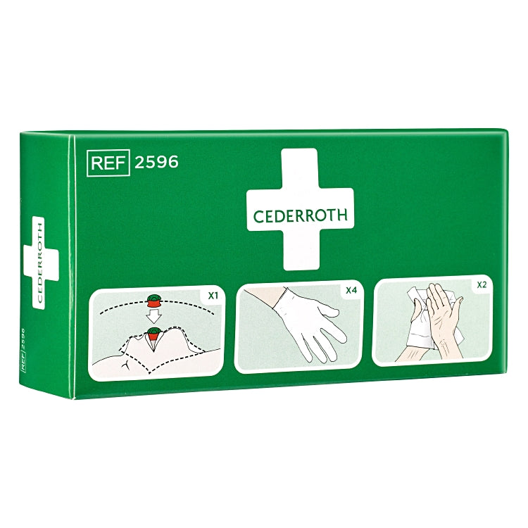 Mund-zu-Mund Schutzpaket mit Beatmungsmaske, 2 Paar Handschuhen, 2 Stk Hand