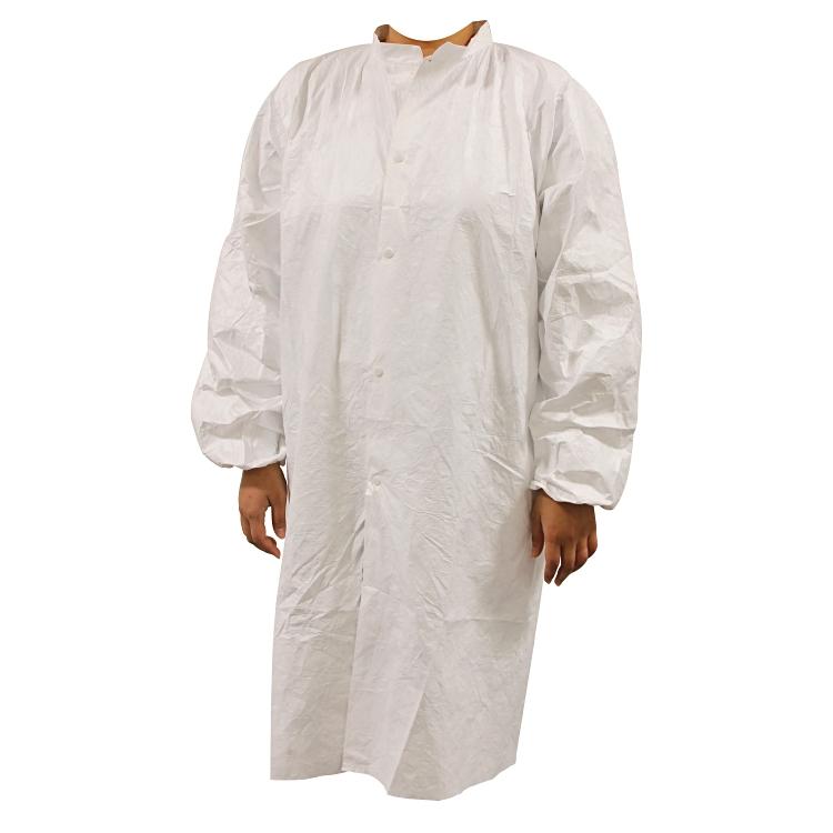 Tyvek 500 Laborkittel, Gr. M-XXL  5 Druckknöpfe ohne Taschen Modell PL30NP