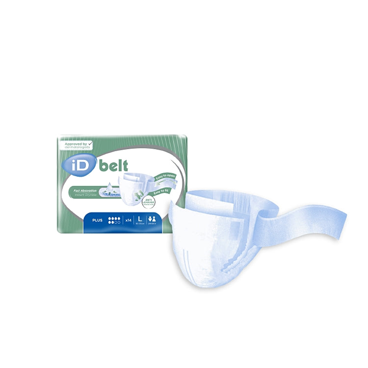 iD Belt Plus L 14 Stk / Beutel Blau 1850ml Taillenumfang 95-135 cm