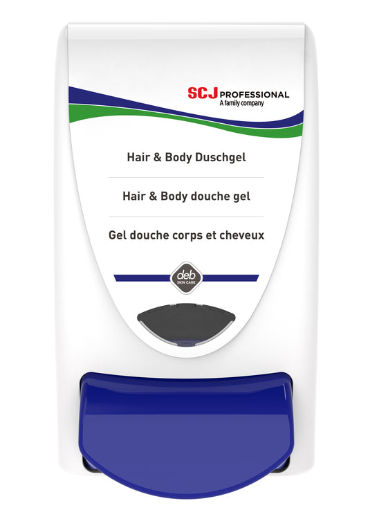 Spender 1L Hair&Body Duschgel dunkelblau/Dusche 2L, Spender, Duschbereich