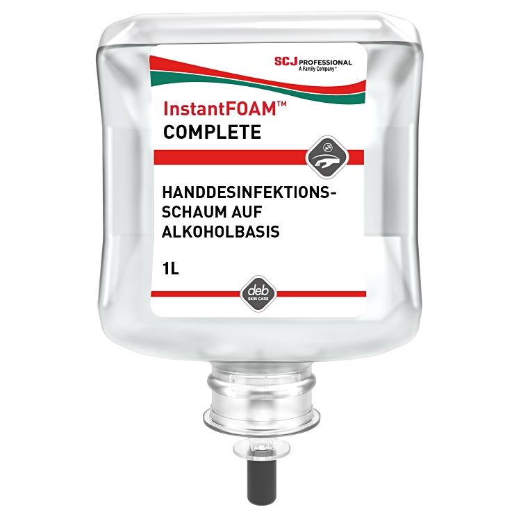 InstantFoam Complete 1L Kartusche à 1L, duftfrei Schaum, Hautdesinfektion