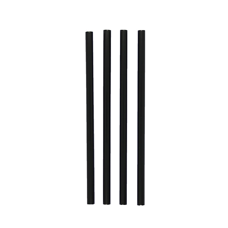 Trinkhalme PP, 125x6.5mm Pack à 400 Stück schwarz, gerade