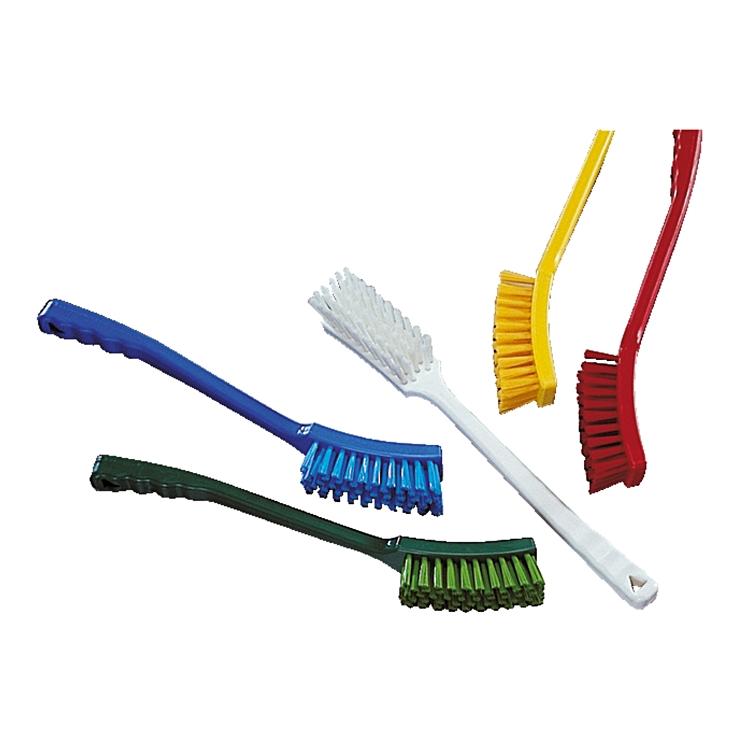 Schmale Reinigungsbürste 420mm, grün, hart, PP, PBT Borstenlänge 36mm