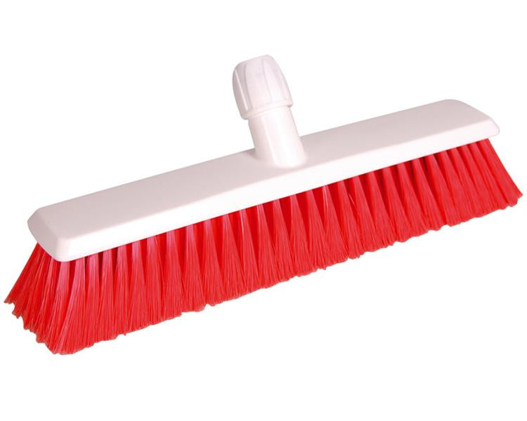 Hygienebesen 40 cm, rot Körper: PP weiss, Besatz: Polyester 0.25 mm (weich)