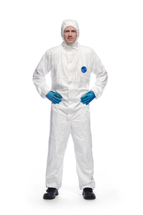 Tyvek 500 Xpert, Gr. S-3XL weiss mit Kapuze, Gummizügen einzelverpackt