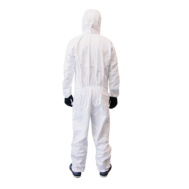 Tyvek 100 Pocket, Gr.M-XXL weiss mit Kapuze, Gummizug Reissverschluss, 3 Taschen