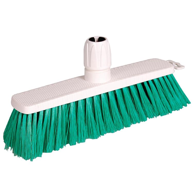 Hygienebesen 30cm, grün Körper: PP weiss, Besatz: Polyester 0.25 mm (weich)