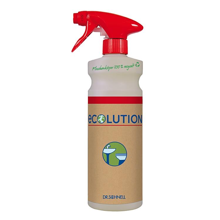 ECOLUTION Handsprüher rot Flasche à 500ml, leer für Milizid Sticks